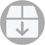 Box Icon with Down Arrow