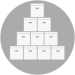 Stack of Storage Boxes Icon