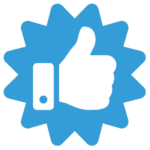 Blue Thumbs Up Icon