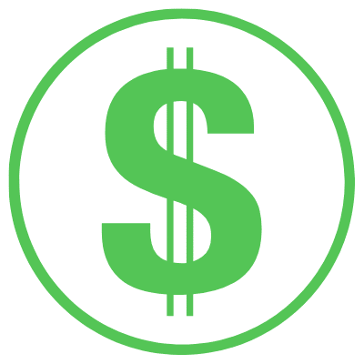 financial icon circle green