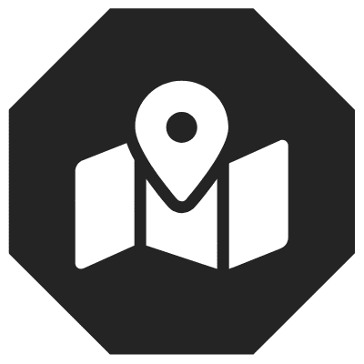 map icon octagon carbon