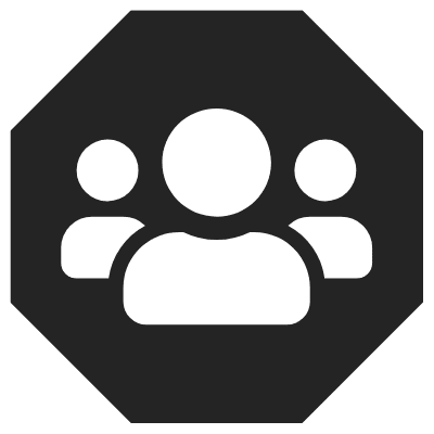 recruit icon octagon carbon
