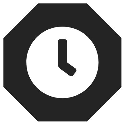 time icon octagon carbon
