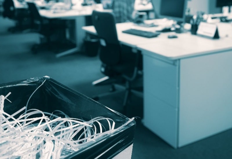 Office shredding dustbin